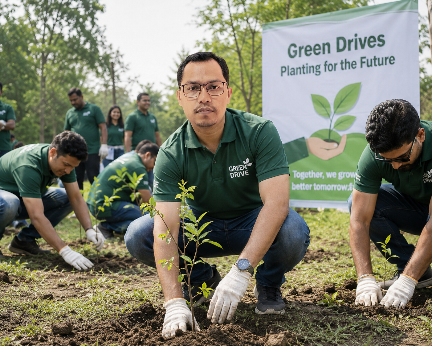 Nirviex tree plantation green drive Assam